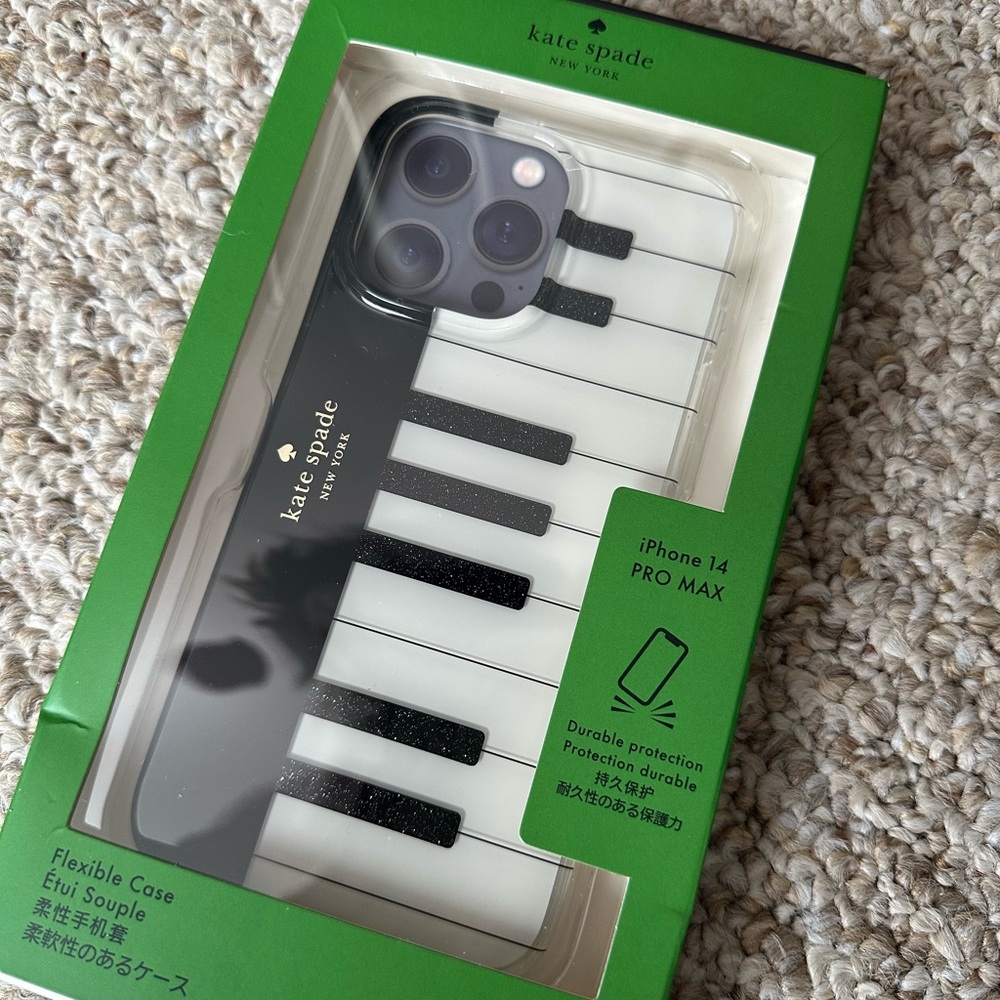 ✅3/$24 Kate Spade iPhone 14 Pro Max Piano Case - Picture 4 of 4